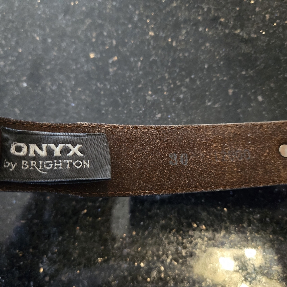 Mens Brighton Onyx belt